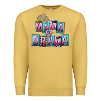Antique Gold Mama of Drama Mother's Day Premium Sweatshirt - CowGirlArtShop