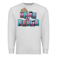 Dove Grey Mama of Drama Mother's Day Premium Sweatshirt - CowGirlArtShop