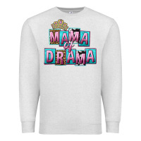 Oatmeal Heather Mama of Drama Mother's Day Premium Sweatshirt - CowGirlArtShop
