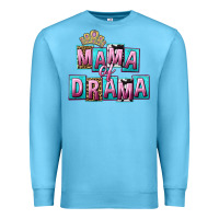 Ocean Blue Mama of Drama Mother's Day Premium Sweatshirt - CowGirlArtShop
