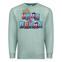 Seafoam Mama of Drama Mother's Day Premium Sweatshirt - CowGirlArtShop
