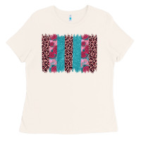 Bone valentines day leopard rose glitter brush stoke Ladies Tee - JahusDesignShop