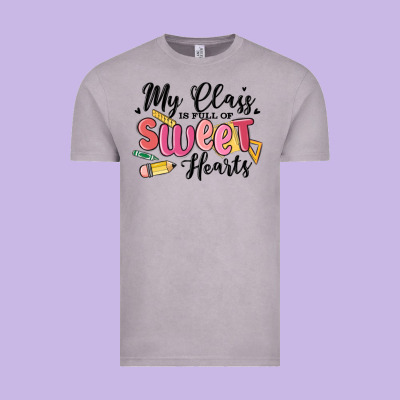 My Class Is Full Of Sweethearts Vintage Tee Designed By Maliassmallbusiness