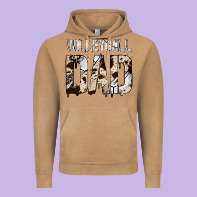 No Background Volleyball Dad Vintage Hoodie Designed By Jasminsmagicworld