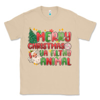 Mushroom merry christmas ya filthy animal Classic Tee - MaliasSmallBusiness