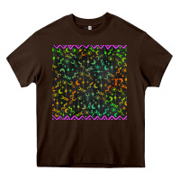 Chocolate Brown halloween witch symbols seamless pattern Heavy Core Tee - BundleAndBundleShop