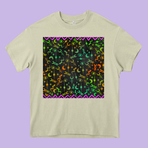 Halloween Witch Symbols Seamless Pattern Heavy Core Tee Designed By Bundleandbundleshop