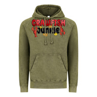 Vintage Olive crawfish junkie Vintage Hoodie - MaliasSmallBusiness