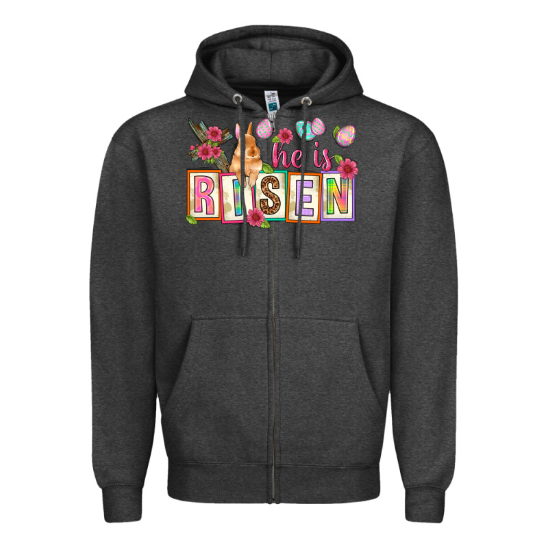 He Is Risen Zipper Hoodie by NancyCooperArtShop | Teevron