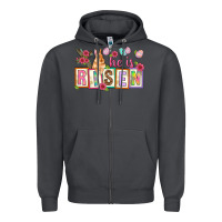 Smoke He is risen Zipper Hoodie - NancyCooperArtShop
