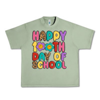 Oil Green happy 100 th day of school Urban Heavy Tee - MaliasSmallBusiness