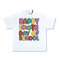 White happy 100 th day of school Urban Heavy Tee - MaliasSmallBusiness