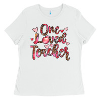 White one loved teacher Ladies Tee - JahusDesignShop