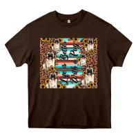 Chocolate Brown life is better with a pug Heavy Core Tee - JahusDesignShop