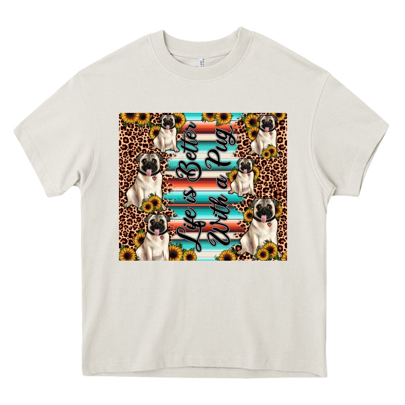 Life Is Better With A Pug Heavy Core Tee by JahusDesignShop | Teevron
