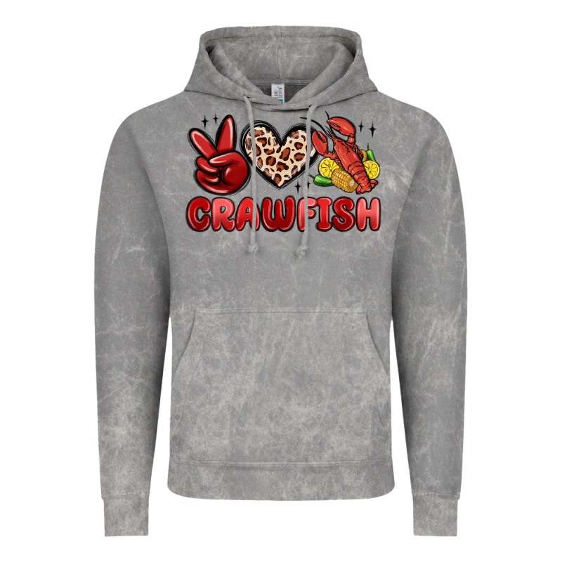 Peace Love Crawfish Vintage Hoodie by MaliasSmallBusiness | Teevron