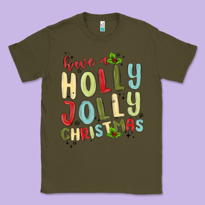 Have A Holly Jolly Christmas Classic Tee Designed By Maliassmallbusiness