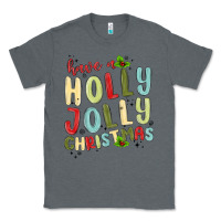 Charcoal Heather have a holly jolly christmas Classic Tee - MaliasSmallBusiness
