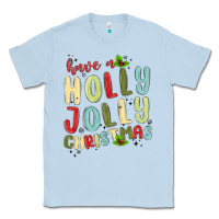 Dusty Blue have a holly jolly christmas Classic Tee - MaliasSmallBusiness