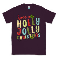 Plum have a holly jolly christmas Classic Tee - MaliasSmallBusiness