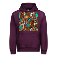 Mauve Wine western gemstone aztec seamless pattern Urban Hoodie - BundleAndBundleShop