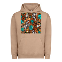 Pigment Burro western gemstone aztec seamless pattern Urban Hoodie - BundleAndBundleShop