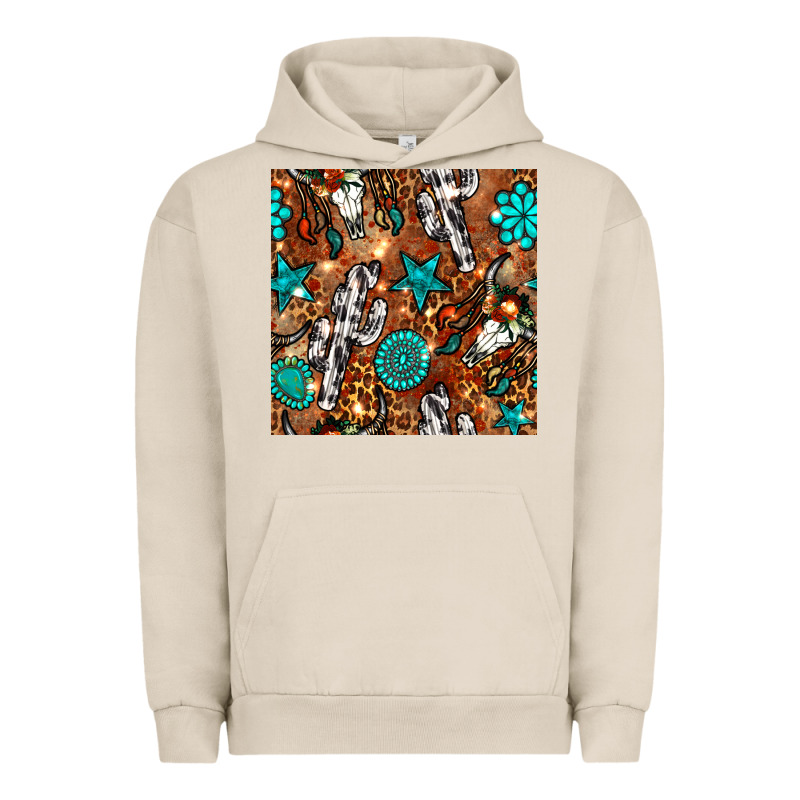 Western Gemstone Aztec Seamless Pattern Urban Hoodie by BundleAndBundleShop | Teevron