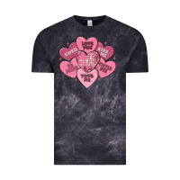 Cloud Black valentines conversation hearts Vintage Tee - MaliasSmallBusiness