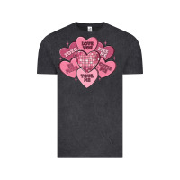 Vintage Black valentines conversation hearts Vintage Tee - MaliasSmallBusiness