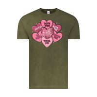 Vintage Olive valentines conversation hearts Vintage Tee - MaliasSmallBusiness