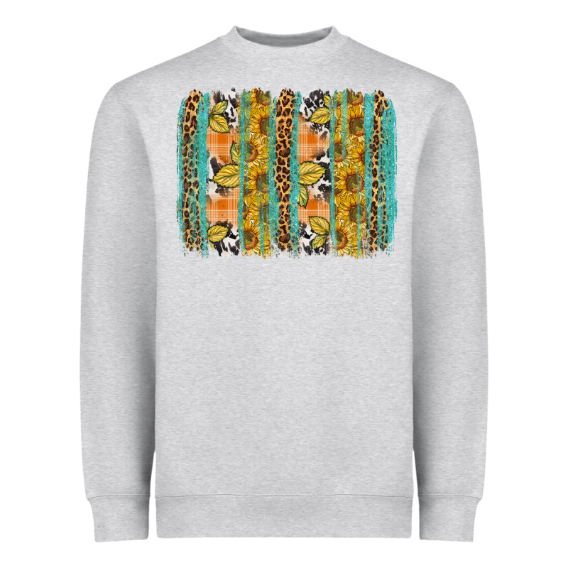 Fall Sunflower Brushstroke Heavyweight Sweatshirt by BundleAndBundleShop | Teevron