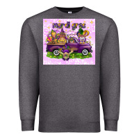 Charcoal Heather Mardi Gras with gnomies tumbler Premium Sweatshirt - HowdyJamesFarm