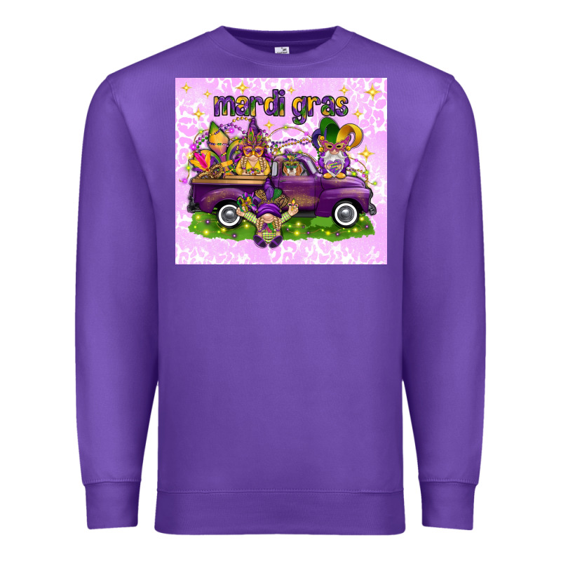 Mardi Gras With Gnomies Tumbler Premium Sweatshirt by HowdyJamesFarm | Teevron