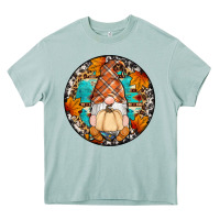 Fall Gnomes Round Earrings Heavy Core Tee | Teevron
