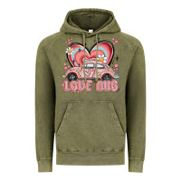 Vintage Olive love bug Vintage Hoodie - MaliasSmallBusiness