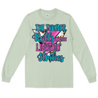 Matcha The Thunder Rolls And The Lıghtnıng Strikes Long Sleeve Tee - JahusDesignShop
