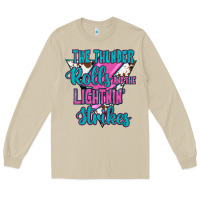 Mushroom The Thunder Rolls And The Lıghtnıng Strikes Long Sleeve Tee - JahusDesignShop