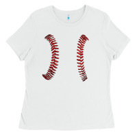 White ball stitch Ladies Tee - AdoDesignShop