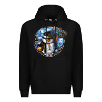 Black hello winter Premium Hoodie - CowGirlArtShop