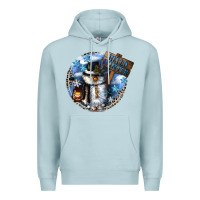 Blue Mist hello winter Premium Hoodie - CowGirlArtShop