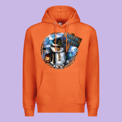 Hello Winter Premium Hoodie Designed By Cowgirlartshop