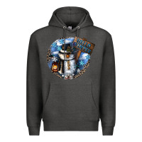 Charcoal Heather hello winter Premium Hoodie - CowGirlArtShop