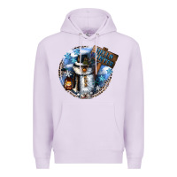 Lilac hello winter Premium Hoodie - CowGirlArtShop