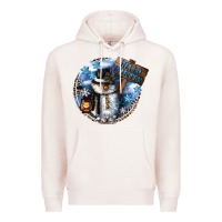 Pale Pink hello winter Premium Hoodie - CowGirlArtShop