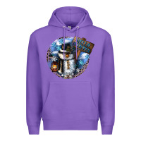 Purple hello winter Premium Hoodie - CowGirlArtShop
