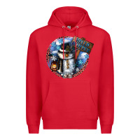 Red hello winter Premium Hoodie - CowGirlArtShop