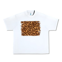 White leopard background Urban Heavy Tee - NancyCooperArtShop