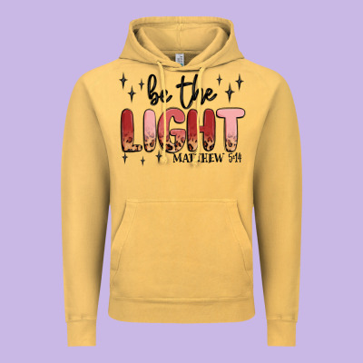 Be The Light Vintage Hoodie Designed By Maliassmallbusiness