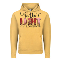 Vintage Mustard be the light Vintage Hoodie - MaliasSmallBusiness