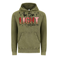 Vintage Olive be the light Vintage Hoodie - MaliasSmallBusiness